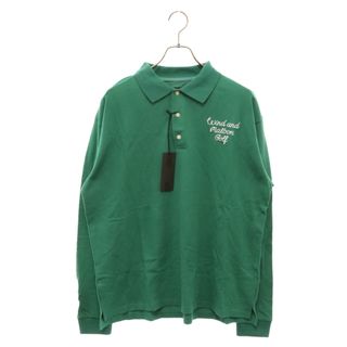 ウィンダンシー(WIND AND SEA)のWIND AND SEA ウィンダンシー ×MALBON L/S PORO マルボン 長袖 ポロシャツ グリーン WDS‐MALBON‐12(ポロシャツ)