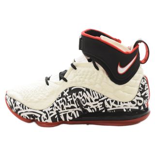 ナイキ(NIKE)のNIKE ナイキ LEBRON XVII FP EP GRAFFIT レブロン 17 グラフィック ハイカットスニーカー ホワイト/ブラック US8/26.5cm CT6052-100(スニーカー)