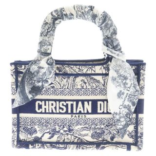 Dior - DIOR ディオール Book Tote ブックトートミニ 総柄トートバッグ ハンドバッグ ネイビー