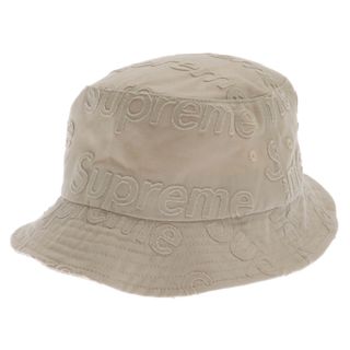 シュプリーム(Supreme)のSUPREME シュプリーム 23SS Lasered Twill Crusher レーザーツイル クラッシュバケットハット 帽子 ベージュ(ハット)