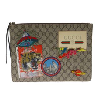 グッチ(Gucci)のGUCCI グッチ クーリエ GGスプリーム クラッチバッグ ベージュ 474083(セカンドバッグ/クラッチバッグ)