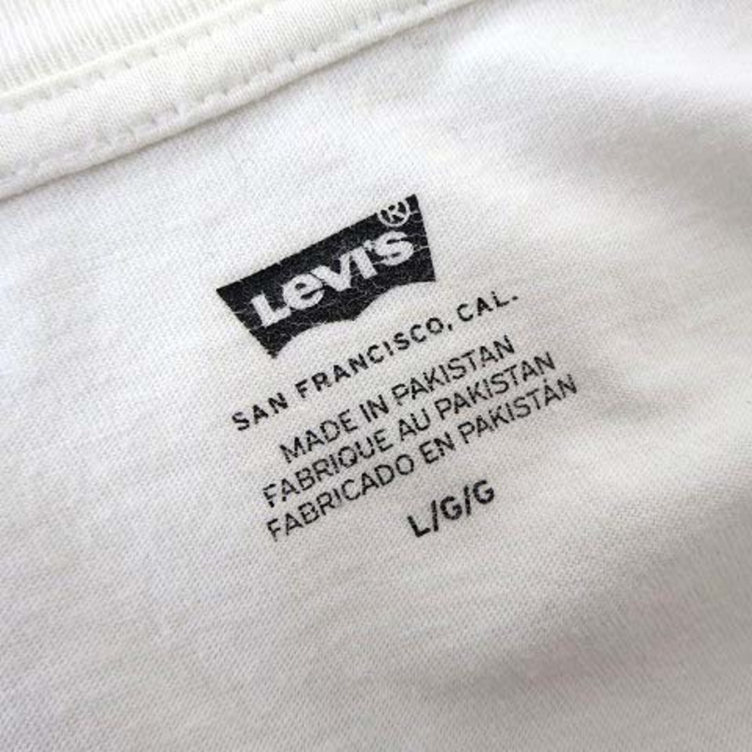 Levi's(リーバイス)のリーバイス Tシャツ ロゴ プリント クルーネック コットン 半袖 L 白 赤 メンズのトップス(Tシャツ/カットソー(半袖/袖なし))の商品写真