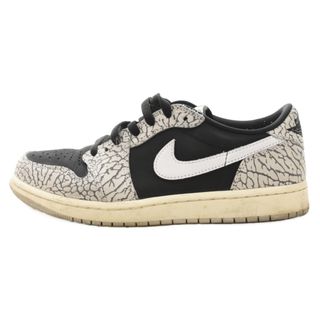 ナイキ(NIKE)のNIKE ナイキ AIR JORDAN 1 RETRO LOW OG BLACK CEMENT エアジョーダン1レトロ ローブラックセメント ローカットスニーカー グレー/ブラック US8/26.0cm CZ0790-001(スニーカー)