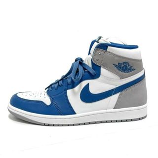 ナイキ(NIKE)のNIKE(ナイキ) スニーカー 29 メンズ美品  AIR JORDAN 1 RETRO HIGH OG DZ5485-410 白×ブルー ハイカットスニーカー レザー(スニーカー)