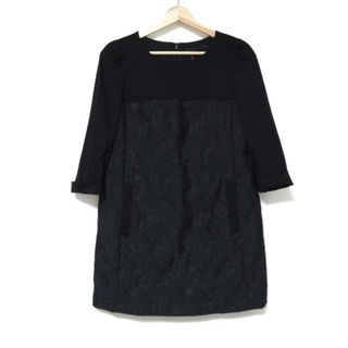 トゥービーシック(TO BE CHIC)のTO BE CHIC(トゥービーシック) ワンピース サイズ40 M レディース美品  黒 ミニワンピース/レース(その他)