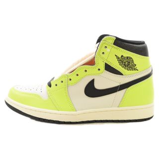 ナイキ(NIKE)のNIKE ナイキ AIR JORDAN 1 RETRO HIGH OG エアジョーダン1 レトロ ハイカットスニーカー 555088-702 US9/27cm イエロー/ホワイト(スニーカー)