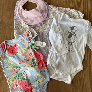 ベビーギャップ(babyGAP)のガール　ロンパース　80 セット(ロンパース)