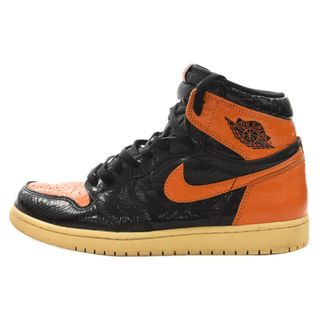 ナイキ(NIKE)のNIKE ナイキ AIR JORDAN 1 RETRO HIGH OG SHATTERED BACKBOARD3.0 エアジョーダン1シャッタードバックボード3.0 ハイカットスニーカー オレンジ US10/28cm 555088-028(スニーカー)