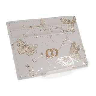 Christian Dior - 【中古】【Aランク】Christian Dior クリスチャン ディオール Dior Caro カードホルダー カードケース S5130UBXZ_M933 カーフスキン ホワイト【ISEYA】