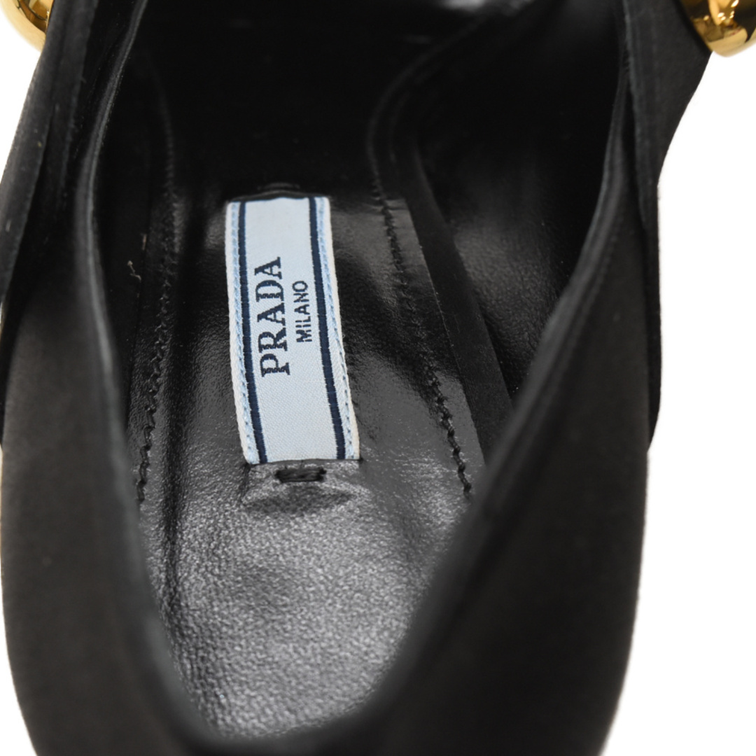 PRADA(プラダ)のPRADA プラダ ストラップデザイン ヒール パンプス ブラック レディース レディースの靴/シューズ(ハイヒール/パンプス)の商品写真