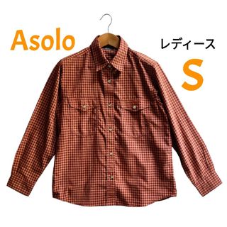 ASOLO アゾロ　長袖シャツ　チェックシャツ　レディース　S　アウトドア(シャツ/ブラウス(長袖/七分))