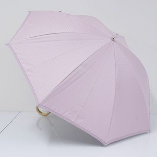 Ralph Lauren - 晴雨兼用日傘 Polo Ralph Lauren ポロラルフローレン USED美品 一級遮光 ボーダー ピンク 遮熱 UV 50cm A0662