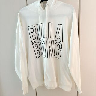 billabong - ビラボン　パーカー　ロゴ　レディース　billabong 白　スウェット　L