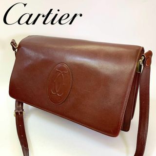 Cartier - 3254 カルティエ　マストライン　ショルダーバッグ　バッグ　レザー　レッド