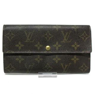 ルイヴィトン(LOUIS VUITTON)のLOUIS VUITTON(ルイヴィトン) 長財布 モノグラム ポシェット・ポルト モネ クレディ M61725 ■外側　⇒　モノグラム・キャンバス■内側　⇒　クロスグレインレザー(財布)