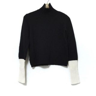 マルニ(Marni)のMARNI(マルニ) 長袖セーター サイズ38 S レディース 黒×アイボリー タートルネック/バイカラー(ニット/セーター)