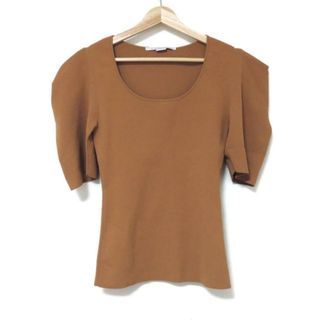 Stella McCartney - stellamccartney(ステラマッカートニー) 半袖セーター サイズ36 M レディース美品  ブラウン パフショルダー