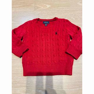 ポロラルフローレン(POLO RALPH LAUREN)のラルフローレン　コットンニット　赤　100(ニット)