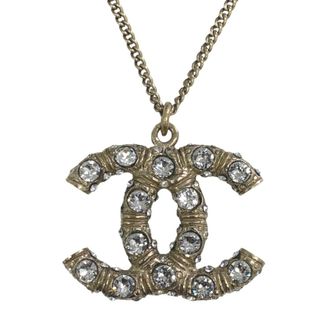 シャネル(CHANEL)の[USED/中古]CHANEL シャネル ネックレス・チョーカー ココマーク ラインストーン リバーシブル 08C ゴールド ペンダント 中古 tdc-000905-4c(ネックレス)