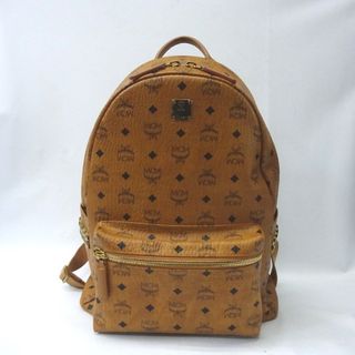 エムシーエム(MCM)のエム・シー・エム リュック・デイパック
 スタッズ ブラウン Ft604011 中古(リュック/バックパック)