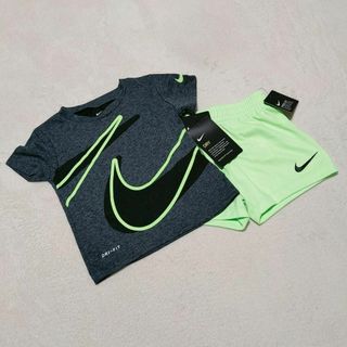 NIKE - 【NIKE】ナイキ（12M）ベビー プリント ロゴ入り セットアップ