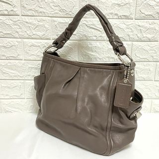 コーチ(COACH)の★美品★COACH コーチ ワンショルダーバッグ グレージュ 本革レザー(ショルダーバッグ)