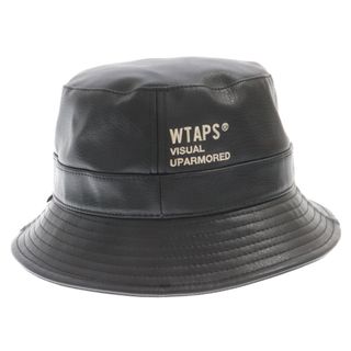 ダブルタップス(W)taps)のWTAPS ダブルタップス 22AW BUCKET 02 HAT フェイクレザー バケットハット ブラック 帽子 222HCDT-HT10(ハット)