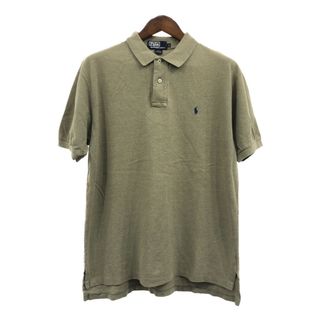 ポロラルフローレン(POLO RALPH LAUREN)のPolo by Ralph Lauren ポロ ラルフローレン ポロシャツ ワンポイントロゴ ブラウン (メンズ L) 中古 古着 Q6068(ポロシャツ)