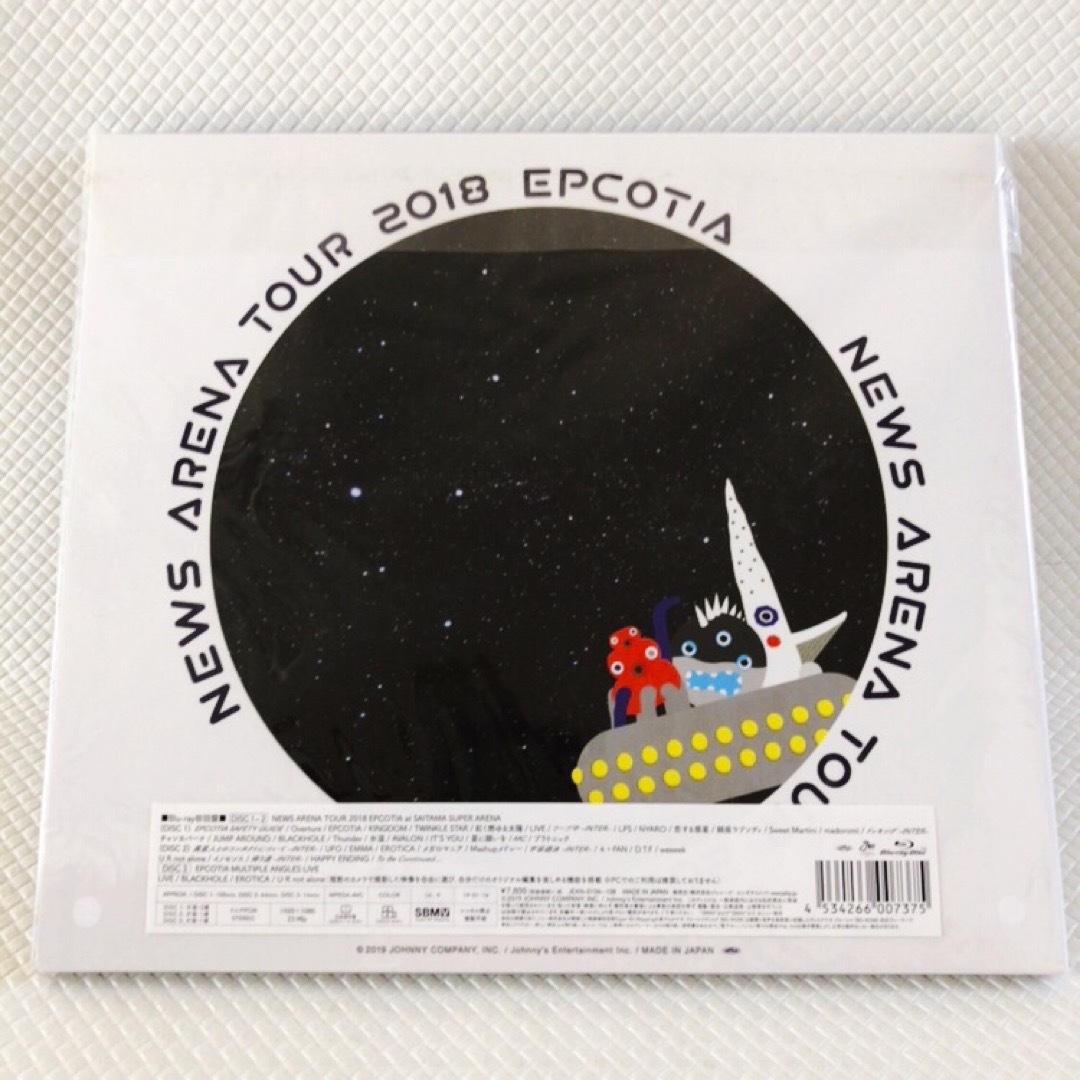 初回盤Blu-ray〈3枚組〉NEWS『EPCOTIA　アリーナ』　s1844c エンタメ/ホビーのDVD/ブルーレイ(ミュージック)の商品写真