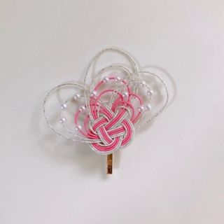 【新品・ハンドメイド】水引ポニーフック(ヘアアクセサリー)