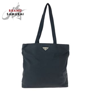 プラダ(PRADA)のPRADA プラダ テスート 三角ロゴプレート ブラック 黒 シルバー金具 ナイロン B9711 トートバッグ ハンドバッグ レディース 405795 【中古】(トートバッグ)