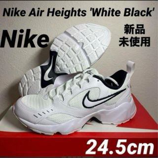 ナイキ(NIKE)のNike ナイキ　ウィメンズ　エア　ハイツ　ホワイト24.5cm 厚底　通学(スニーカー)