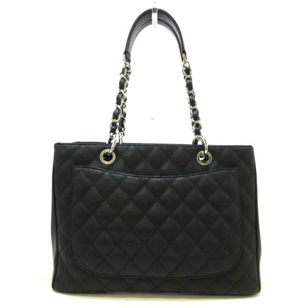 CHANEL(シャネル)のCHANEL(シャネル) トートバッグ レディース 復刻チェーントート(GST) A50995 黒 シルバー金具/チェーンショルダー キャビアスキン レディースのバッグ(トートバッグ)の商品写真