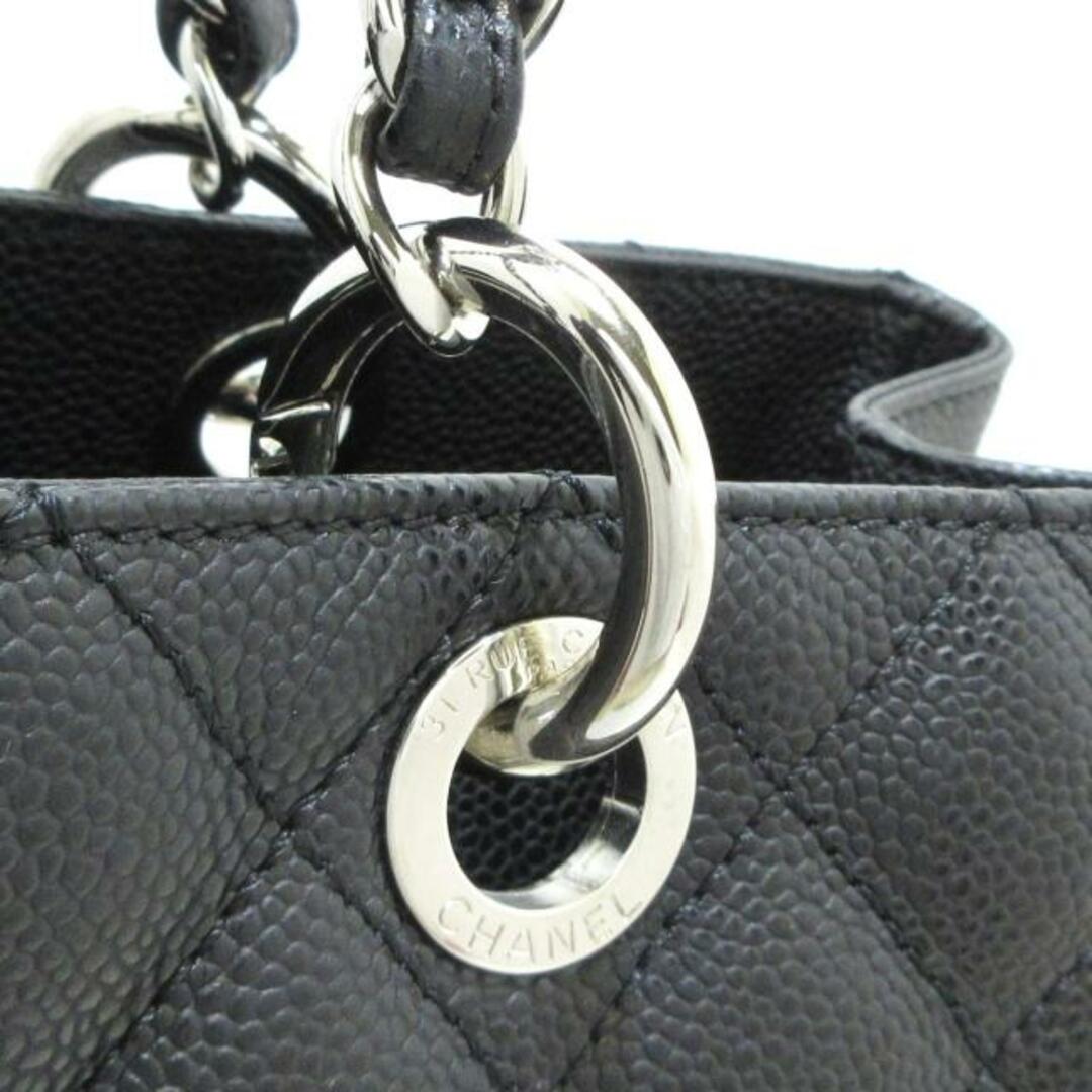 CHANEL(シャネル)のCHANEL(シャネル) トートバッグ レディース 復刻チェーントート(GST) A50995 黒 シルバー金具/チェーンショルダー キャビアスキン レディースのバッグ(トートバッグ)の商品写真