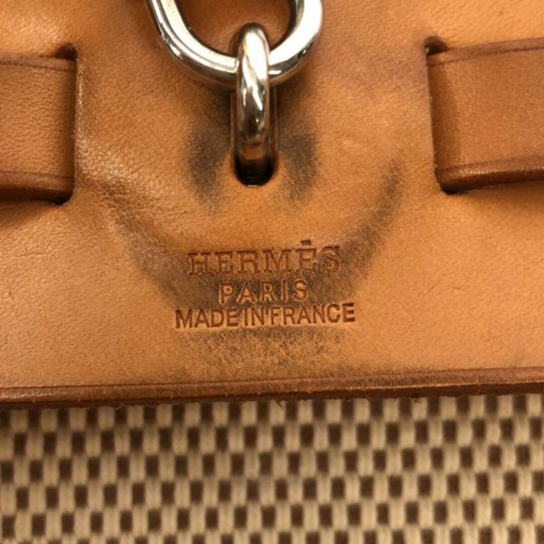 Hermes(エルメス)のHERMES(エルメス) ショルダーバッグ エールバッグPM アイボリー×ライトブラウン トワルGM×ボックスカーフ レディースのバッグ(ショルダーバッグ)の商品写真