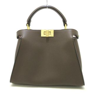 フェンディ(FENDI)のFENDI(フェンディ) ハンドバッグ レディース ピーカブーアイコニックエッセンシャリー 8BN302-9FJ ダークブラウン カーフレザー(ハンドバッグ)