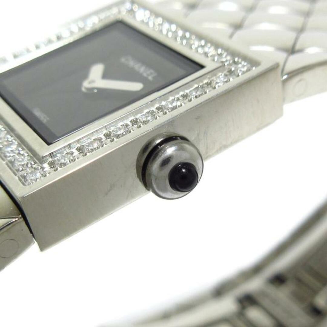 CHANEL(シャネル)のCHANEL(シャネル) 腕時計 マトラッセ H0489 レディース SS/ダイヤベゼル 黒 レディースのファッション小物(腕時計)の商品写真
