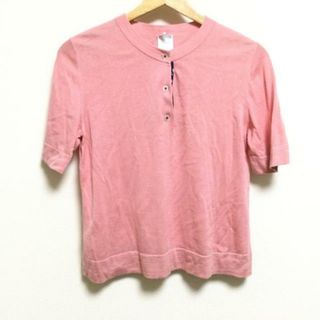 PaulSmith(ポールスミス) 半袖セーター サイズM レディース美品  - ピンク クルーネック /シルク混