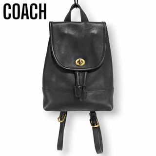 コーチ(COACH)のオールド コーチ グローブレザー ミニ リュック バックパック 9960ブラック(リュック/バックパック)