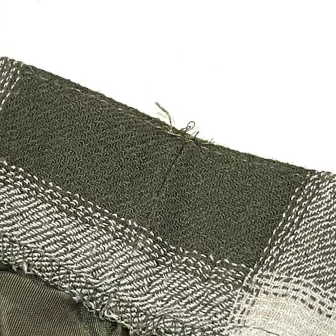 TAE ASHIDA(タエアシダ) スカート サイズ9 M レディース - グリーン×アイボリー チェック柄 レディースのスカート(その他)の商品写真