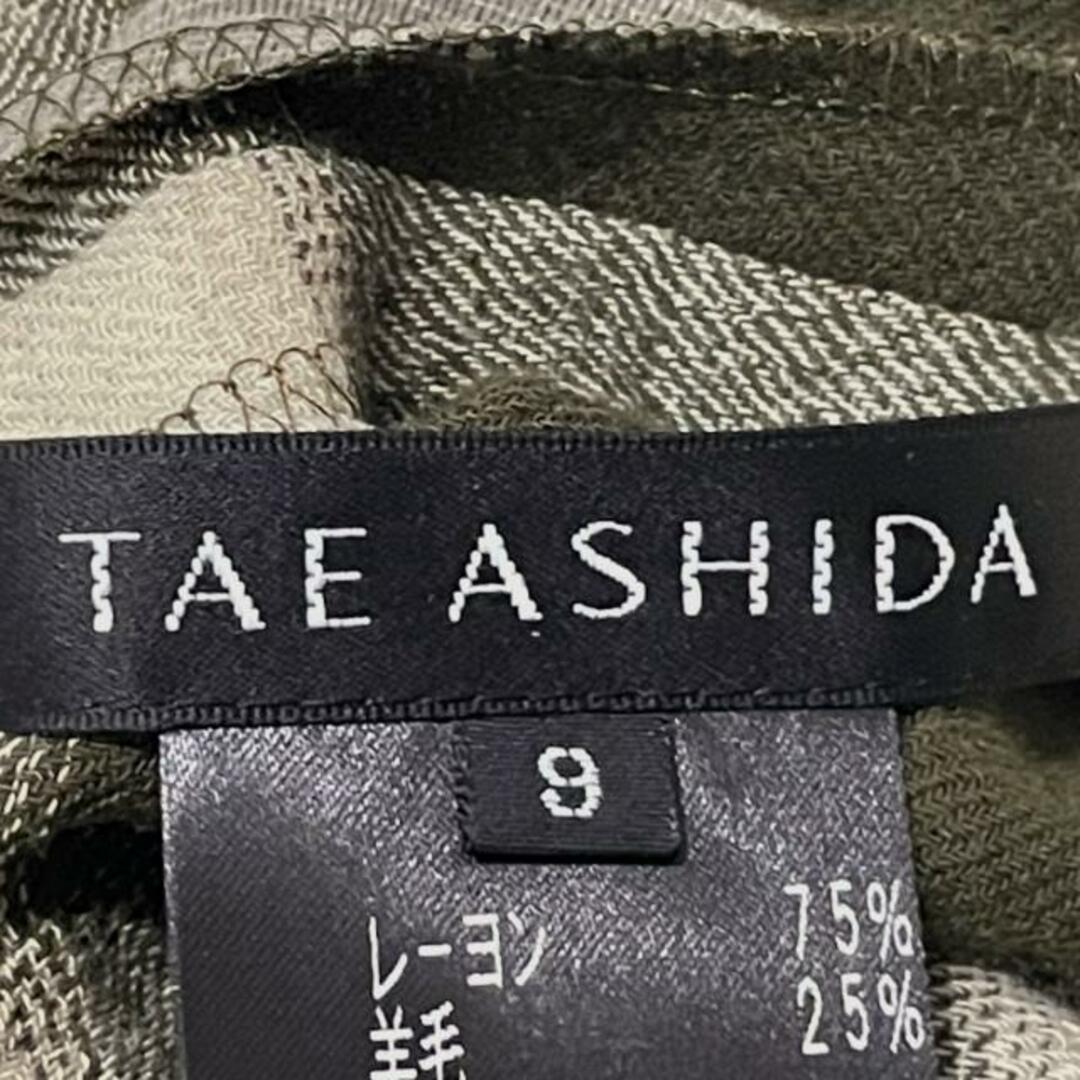 TAE ASHIDA(タエアシダ) 長袖シャツブラウス サイズ9 M レディース - グリーン×アイボリー チェック柄 レディースのトップス(シャツ/ブラウス(長袖/七分))の商品写真