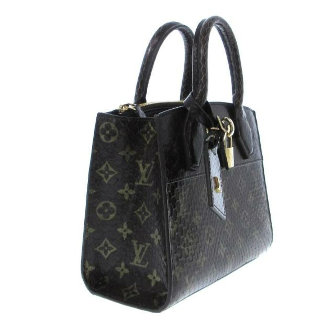 LOUIS VUITTON(ルイヴィトン)のLOUIS VUITTON(ルイヴィトン) ハンドバッグ シティ・スティーマー美品  シティスティーマーMINI ダークブラウン モノグラム/パイソン パイソン レディースのバッグ(ハンドバッグ)の商品写真