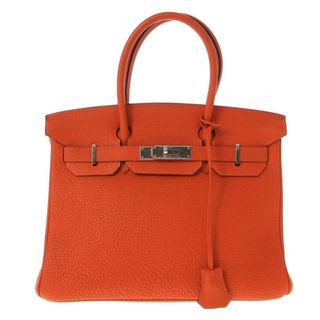 エルメス(Hermes)のHERMES(エルメス) ハンドバッグ バーキン30 オレンジ シルバー金具 トゴ(ハンドバッグ)