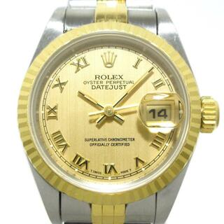 ロレックス(ROLEX)のROLEX(ロレックス) 腕時計 デイトジャスト 69173 レディース SS×K18YG/18コマ/ジュビリーブレス/スモールローマン/不動品/要OH K18YG(腕時計)