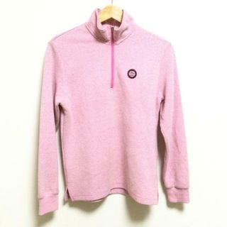 マンシングウェア(Munsingwear)のMunsingwear(マンシングウェア) トレーナー サイズM レディース - ピンク×レッド×マルチ ジップアップ(トレーナー/スウェット)