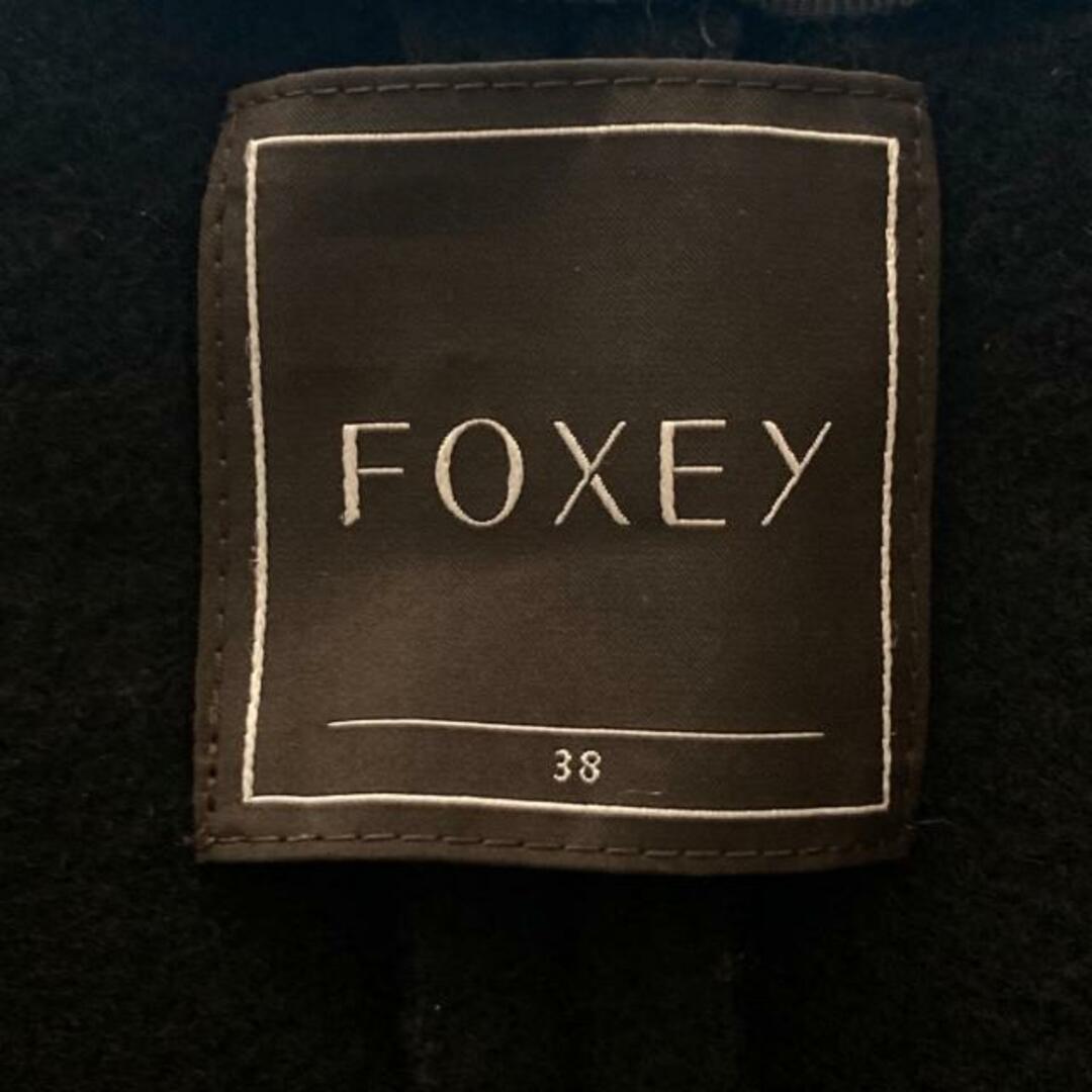 FOXEY(フォクシー)のFOXEY(フォクシー) コート サイズ38 M レディース - 黒 長袖//春/秋 レディースのジャケット/アウター(その他)の商品写真