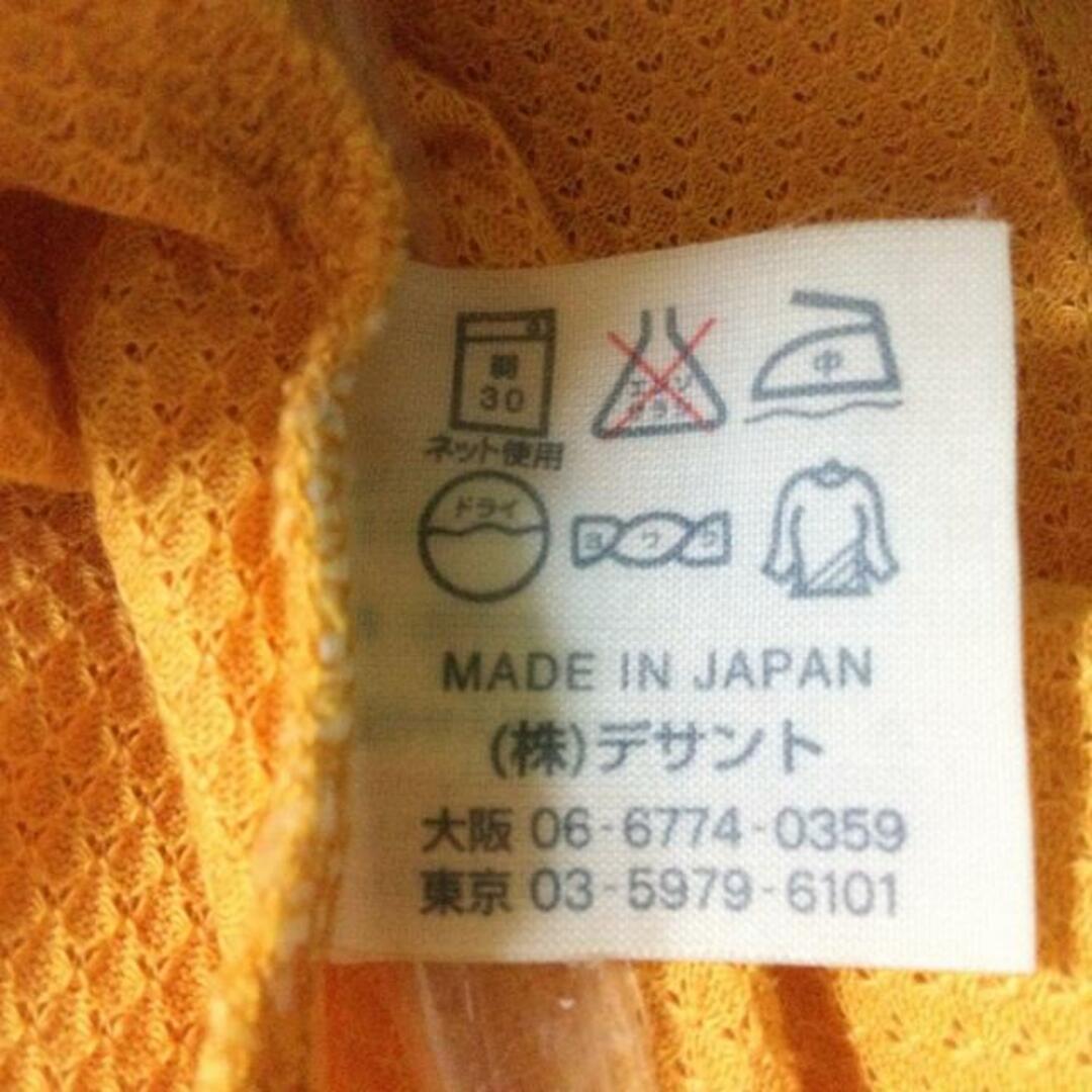 Munsingwear(マンシングウェア)のMunsingwear(マンシングウェア) 半袖ポロシャツ サイズM レディース美品  - オレンジ×黒 半袖/ロゴ レディースのトップス(ポロシャツ)の商品写真