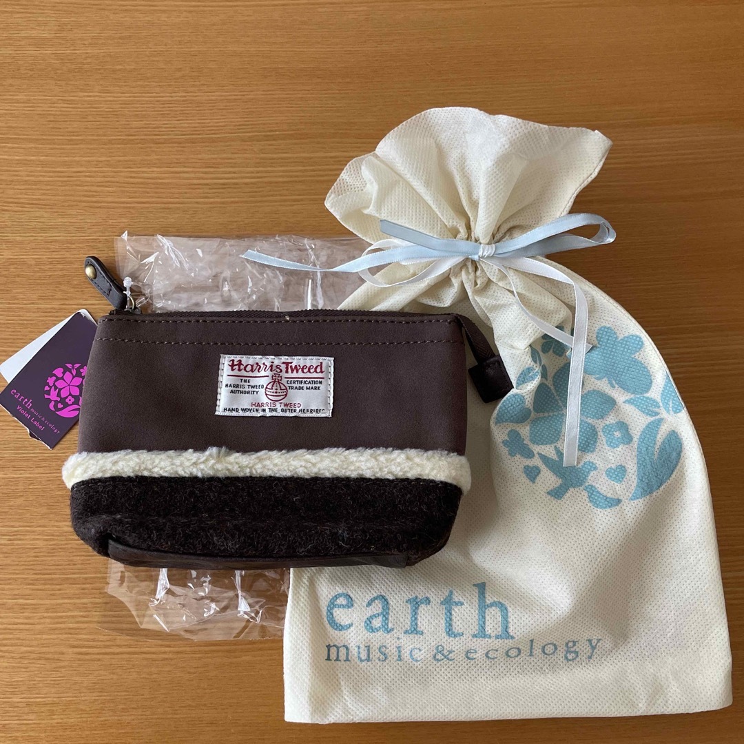 Harris Tweed(ハリスツイード)のearth music&ecology ポーチ ハリスツイード レディースのファッション小物(ポーチ)の商品写真