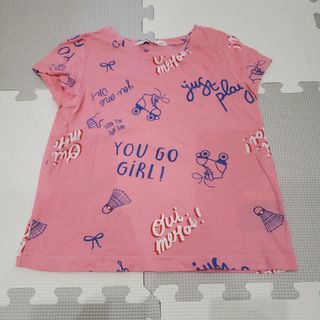 エイチアンドエム(H&M)のキッズ 110 Tシャツ 半袖 H&M 綿100% ピンク 女の子 春夏(Tシャツ/カットソー)