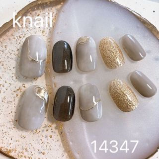 No.69 ネイルチップ　ショートオーバル コスメ/美容のネイル(つけ爪/ネイルチップ)の商品写真